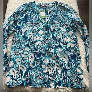 NWT Lilly Pulitzer Long sleeve Top | size XL